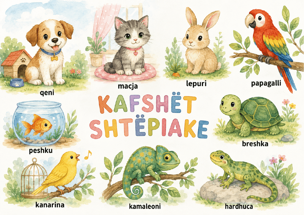 Kopertina e librit Kafshët